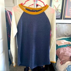 NWOT Roolee Colorblock Long Sleev Crew